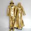 Golden Silver Colorful Disco Ball Mirror Man Dress Suit Costume for Stage Performance
