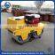 Double drum walking behind self-propelled vibratory road roller with high-performance lubricants bearing