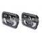 7x6 5X7 120W LED Headlight Halo DRL For 86-95 Jeep Wrangler YJ 84-01 Cherokee XJ