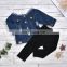 1-6Y Toddler Baby Kid Girls Clothing Set Denim Jacket Long Sleeve Coat Tops Pants Outfits Clothing 2PCs Suit