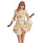 Print Hit Color Dress New Sexy Casual Summer Women Lady Mini Fashion