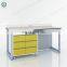 Pharmaceutical laboratory furniture C-frame steel lab work bench work table