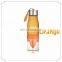 plastic fruit juice bottle fruit infuser water bottle lemon cup
