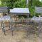 acacia wood outdoor bar set - grey wash bar chair and table - made in vietnam outdoor furniture