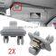High Quality 2 x Grey Inner Sun Visor Clip 8U0857562A for A3 A4 A5 Q5 A7 B6 B7 B8 S4 S5