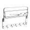 Bath fittings 304 stainless steel folding towel shelf bathroom modern wall mounted towel racks with hook