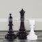 High Quality Black White Golden Ceramic Horse Porcelain Chess Decor Home Accessories