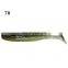5.5cm 1.2g large quantity in stock T-tail  two - color Lure small fish colorful seabass lifelike silicone  fishing soft Lure