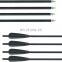 Hunting Shooting ID5.2mm  Accessories Steel Tip Point Pure Carbon Crossbow bow and arrow Collodion