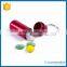 Hot promotion aluminum pill bottle keychain wholesale