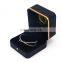 High quality luxury design dark black custom travel jewelry box PU gift box ring box