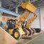 Earth moving machine backhoe loader equipment small wheel backhoe loader for sale