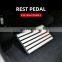 Car interior Accessories  Aluminum Alloy Foot Rest Pedal Covers For Tesla Model 3 2017-2021