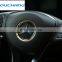 Aluminum Chrome Steering Wheel Ring Trim For Mercedes Benz CLA GLE GLC A B C Class W204 W246 W176 W117 C117 Car-Styling