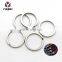 Wholesales Stainless Steel Key Accessories keyring Flat Split Ring Keychain For Bag