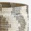 Hot Sale Natural and Black Patterned Basket Multiuse Seagrass Storage Basket Plant Holder Planter Pot Basket With Color String