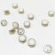 HLD factory custom color BRASS&SS 16L 18L pearl Prong snap button for garment