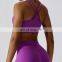 Women Recycled Thin Strap Sports Bras Factory Sales Front Folding Sexy Cross Back Yoga Tops
