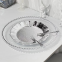 Cheap Wholesale Silver Beaded Plastic Charger Plate For Wedding Table Decoration