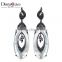 New 2016 Trend Gun White Gold Plated Natural Shell Piece Oval Shape Drop Earrings
