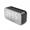 2025 Mini LED Mirror Alarm Clock with FM Radio Bluetooth Music Player Dual Alarm Digital Display Wireless Table Clock Party Use