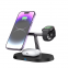 3-in-1 portable mobile phone bracket wireless charger 15W High Quality Desktop Magnetic headset watch Charge Station