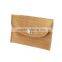Vintage Envelope Leather Clutch Hand Purse