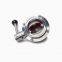 Food Grade Stainless Steel Sanitary butterfly Valve With Ferrule Tri Clamp SS304 316 Quick Install Manual Type butterfly Valve