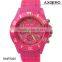 2015 Fashion sports watch, rubber band watch, beautiful lady watch pink