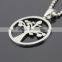 Stainless steel tree of life pendant necklace