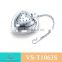 Heart shaped stainless steel tea infuser