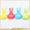 Silicone 3 in 1 cable with 8 pin/30 pin/micro ports cute hare ultra thin usb convenit extension cable