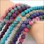 8mm colorful Volcanic rock lava round beads 15.5"