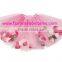 colorful petals light pink petti skirt,tutus wit flower leaves,nylon chiffon fluffy polka ruffest pettiskirts, hot fashioin tutu