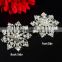 Wholesale Price Classic Zinc Alloy vintage snowflake rhinestone crystal strass brooch pins , Crystal rhinestone strass brooch