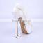 White Color Wholesale Women Dress Shoes Bride Wedding Dress Shoes for Bridal Shower