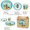 cute cartoon crab kids dinner set,bamboo fibre plate&bowl&tumbler&spoon&fork dinner set                        
                                                Quality Choice