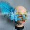 Wholesale Blue Adult Sex Ostrich Feather Mask For Party City Supplies