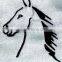 embroidery horse patch, sew on horse embroidery badge for wholesale