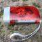 Emergency rechargeable mini LED hand crank dynamo flashlight
