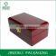 dark red wooden lacquered jewellery storage box