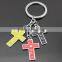 Hot selling SW17049 Promotional Gifts metal cross keychain/