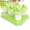 Reusable Popsicle Molds Ice Pop Molds Maker Set of 6,Green