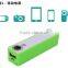 Portable 3.7v 2200mah power bank with cigarette lighter