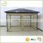 XY-CG-15016 Plastic roof top outdoor garden gazebo/hard top gazebo canopy tent