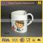 ceramic heart shape cup 350ml cup heart shape with printing