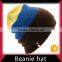 Knitting warm earflap winter beanie cap