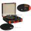 bluetooth retro turntable suitcase vinyl record player with USB port