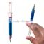 Pack of 60 High Quality Fun Party Novelty Blue Syringe Pens Fashion Collectible Injection Needle Shape Ball Point Pen