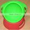 unbreakable easy carry collapsible Silicone Dog Bowl